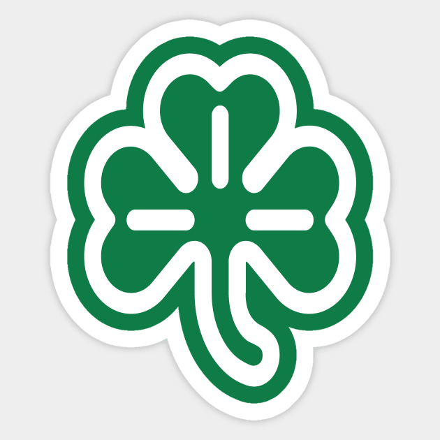 Irish Shamrock Sticker by Art_Is_Subjective